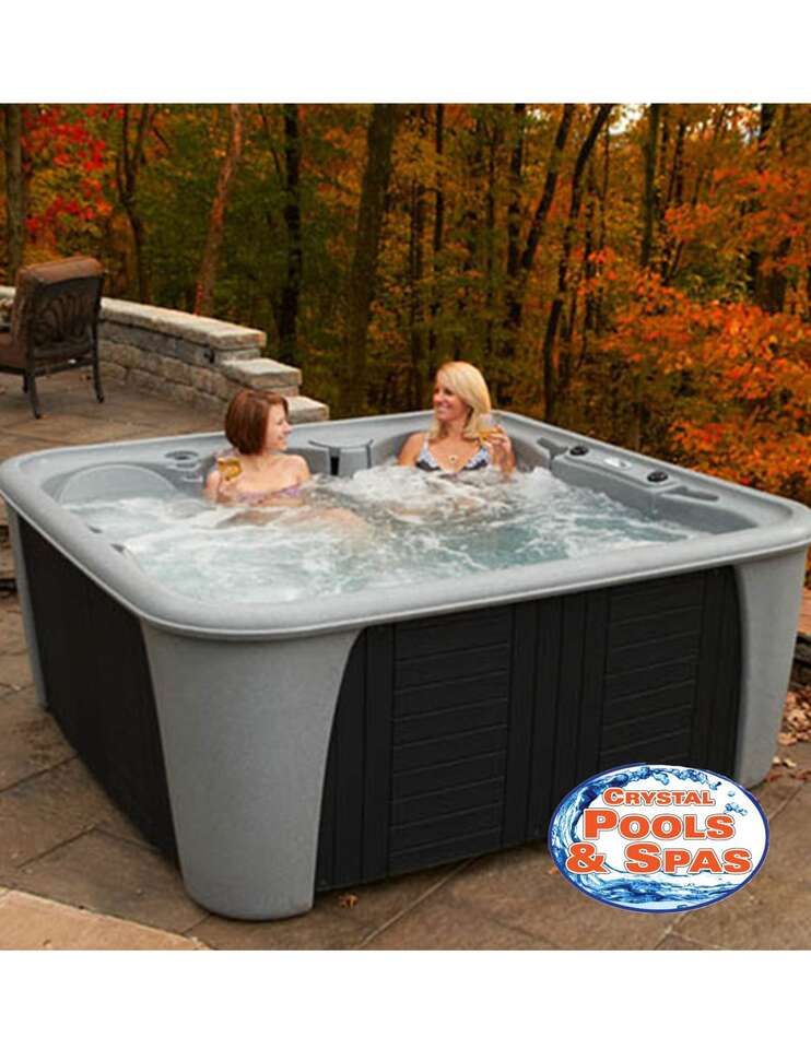 Crystal Spas 5 Person Hot Tub |  Plug & Play Spa, Full Size Lounge Seat, Best Budget Friendly Option | Free Home Consultations!