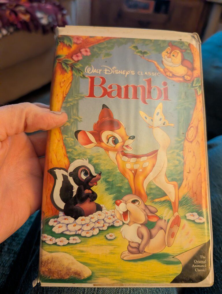 Walt Disney Bambi VHS tape