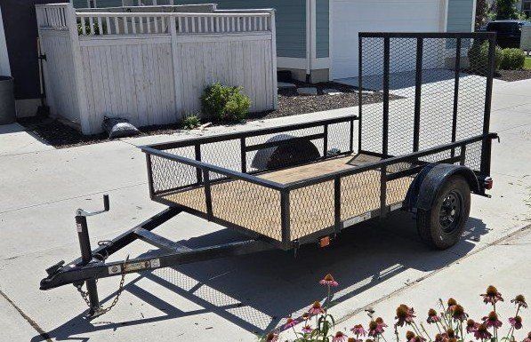 Carry-On Single Axle Utility Trailer with Rear Ramp Gate