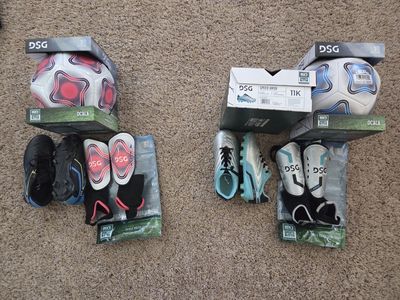 Youth Soccer Package (cleats, shin guards, ball)