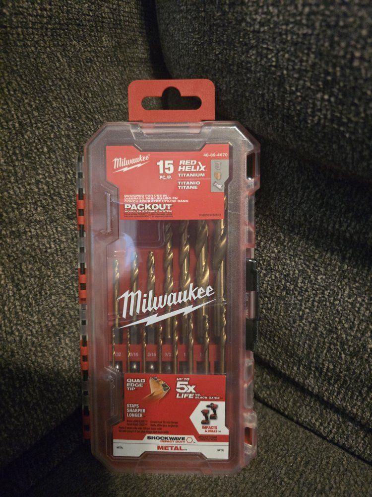 New 15 pce Drill Bit Set