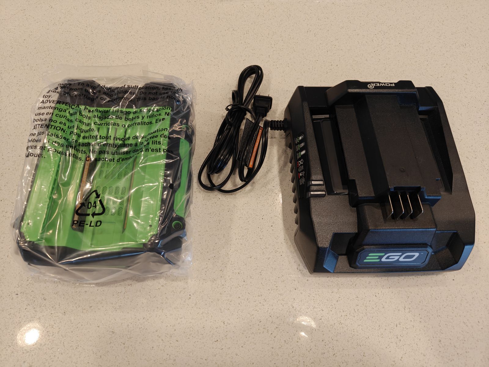 Ego 5.0 AH Battery + 320 Watt Charger - Genuine and Brand New!