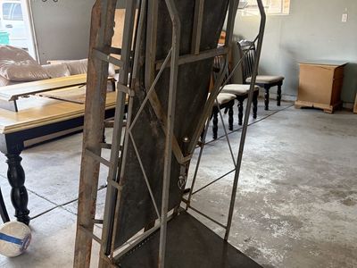 Toboggan winter sled for being pulled behind snow machine or wheeler