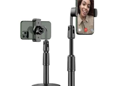 Adjustable Desktop Phone Stand Holder with Wireless Remote Control