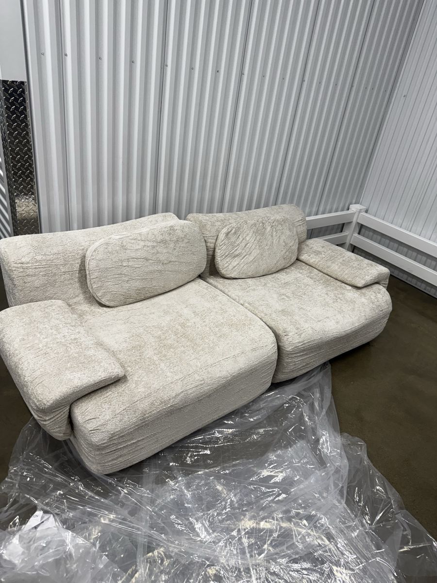 NEW 2 piece boneless modular cloud sofa 
