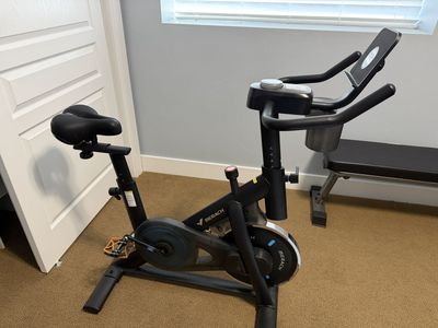 MERACH Exercise Bike, Magnetic Friction Stationary Bike with Brake Pad