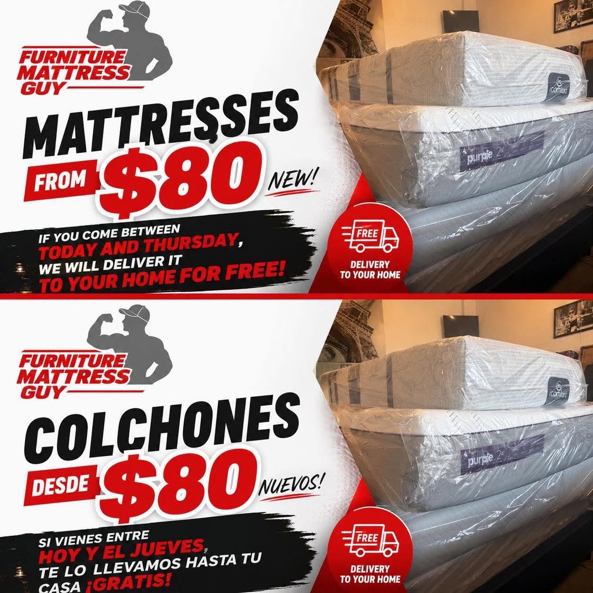 FREE DELIVERY TODAY AND TOMORROW!!!