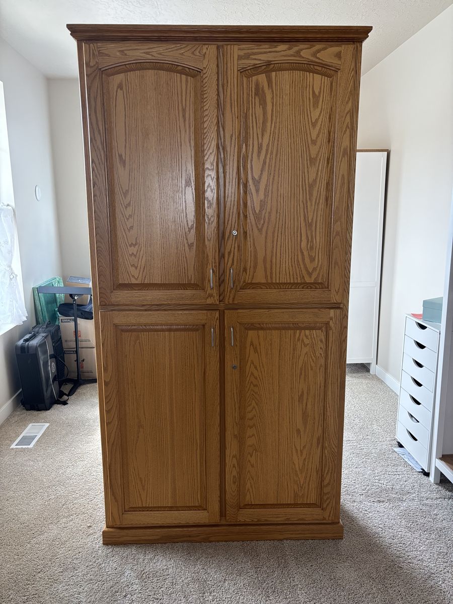 Solid Oak Cabinet