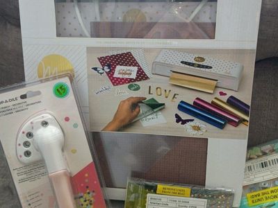Large Craft Lot: Letter Board, Sticker Books, Watercolor Paper, Glitter Letters, Scrapbook Embellishments