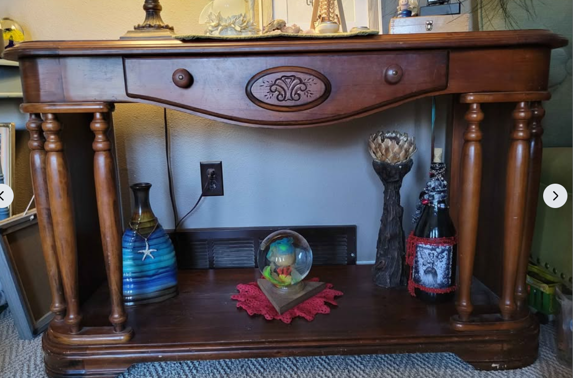 47w, x 18d, x 29 tall Sofa Table Cadenza by Ashley Company. High End , quality wood.