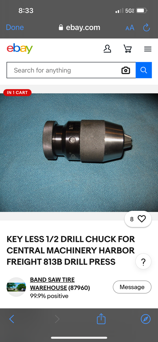 Drill press chuck