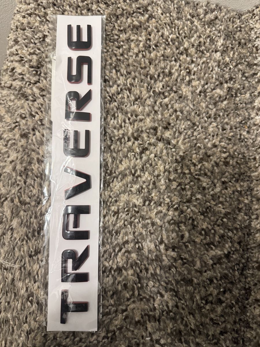 Chevrolet Traverse Black Rear Emblem Badge Nameplate Lettering New