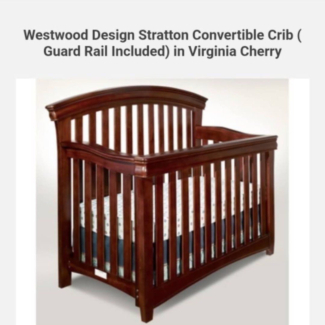 crib with mattress and bedding