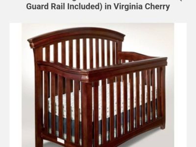 crib with mattress and bedding