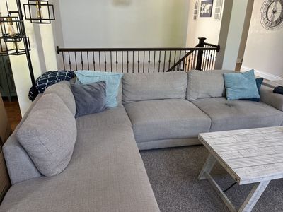 Free sectional fabric couch from Costco