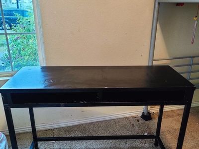 Small Black Wood Desk