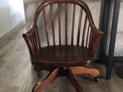 Wood Heavy Pottery Barn Chair