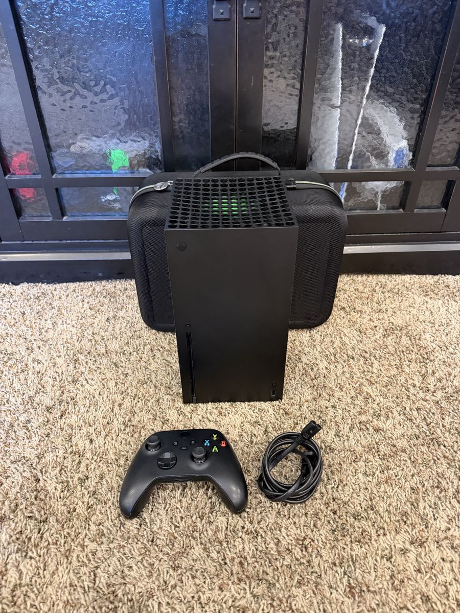 Xbox x with Xbox case
