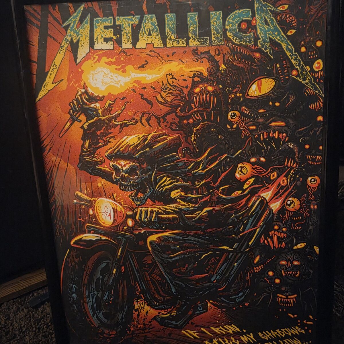 Shadows Follow Metallica Poster By Munk One