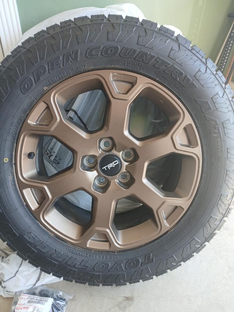 2026 Toyota TRD Gold series wheels & tires, nuts