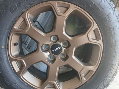 2026 Toyota TRD Gold series wheels & tires, nuts
