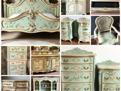Custom Order Option: Mint Floral Bedroom Set