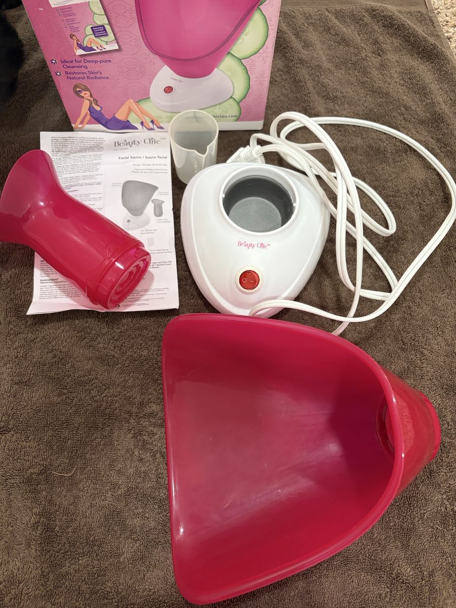 Beauty Chic Facial Sauna Deep-Pore Cleansing System with Box & Manual