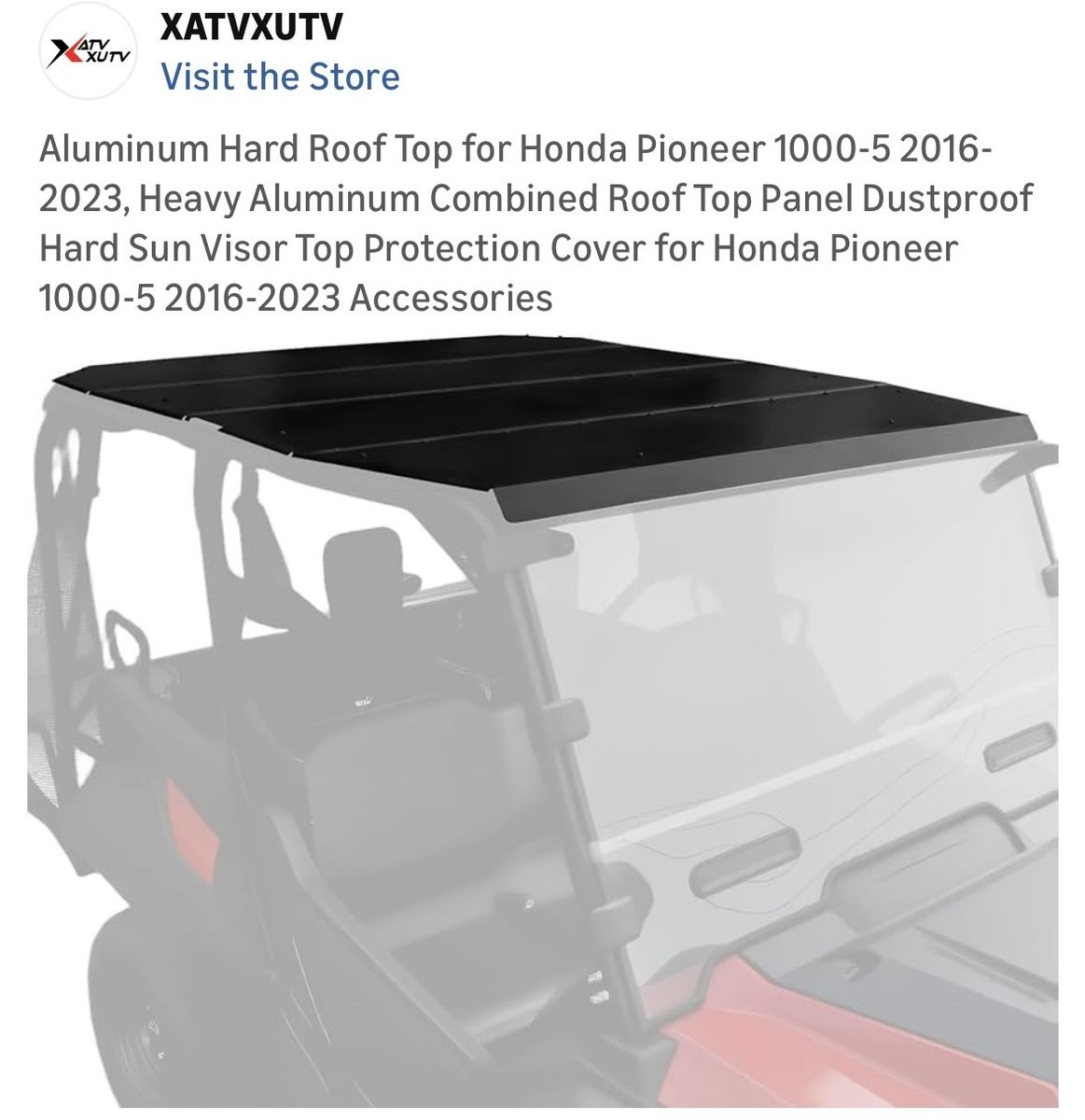 2016-2023 Honda Pioneer Aluminum Roof