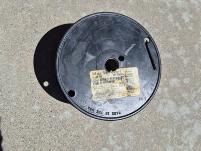 Superior Essex 300' 14 AWG Solid Black Electrical Wire Spool