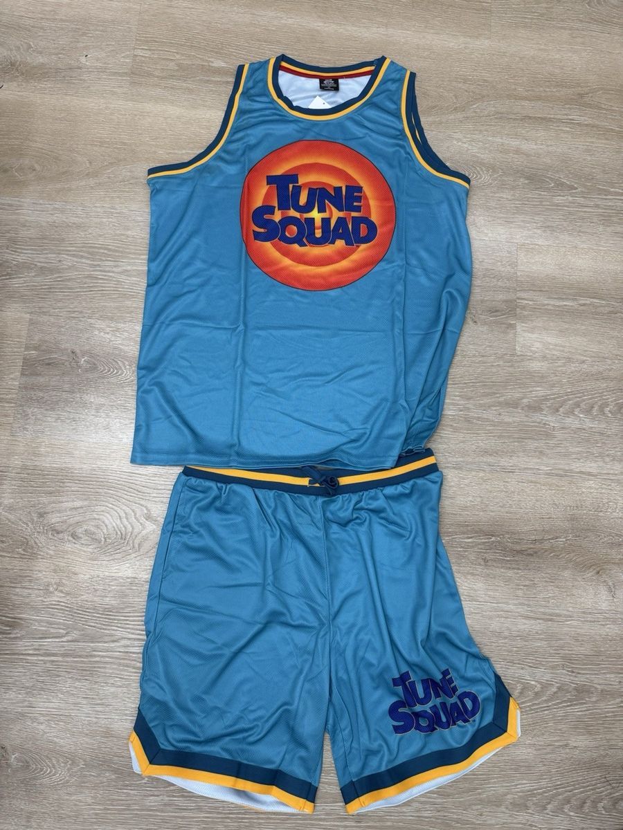 NWT Space Jam Tune Squad Jersey & Shorts Mens XL