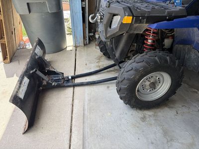 SNOW PLOW BLADE THAT CAME OFF A 2004 Polaris sportsman 600cc twin quad Runner four wheeler UNIVERSAL FIT?