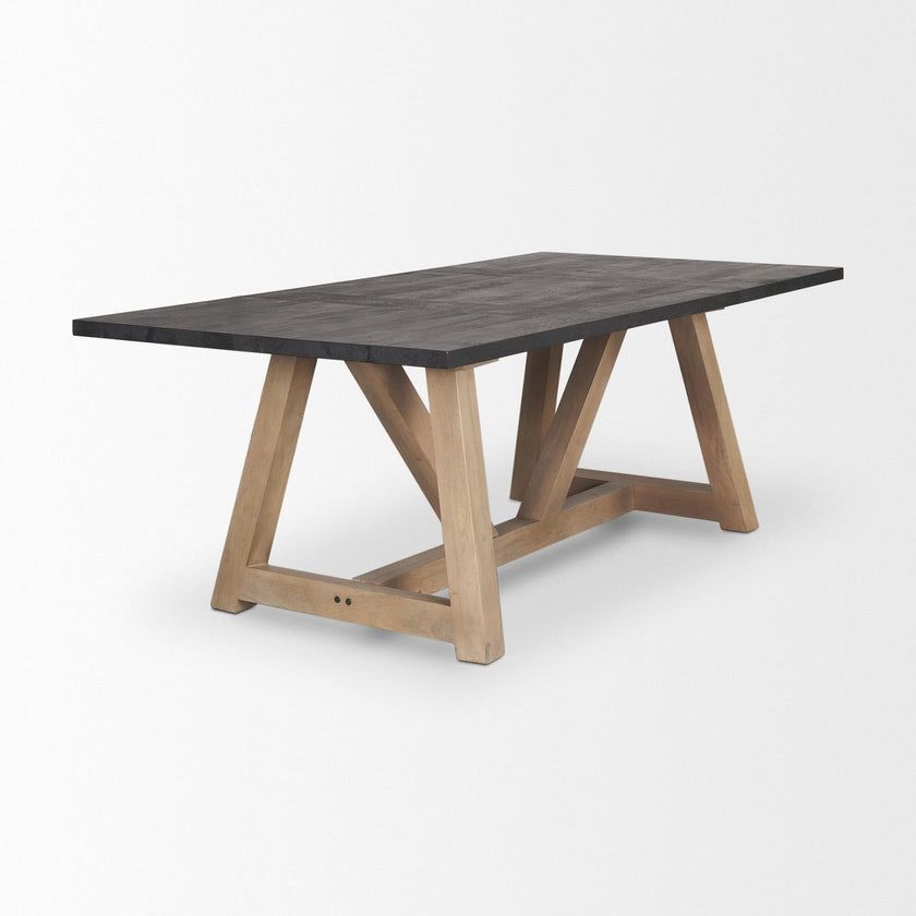 Mercana Rialto dining table. Two-Tone Solid Wood