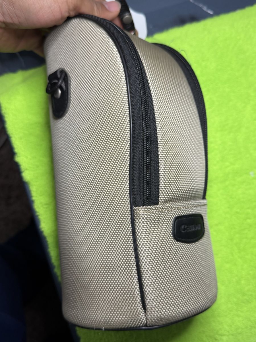 Canon Lens Case for Canon EF 28-300 mm Lens - Tan/Black, Excellent Condition