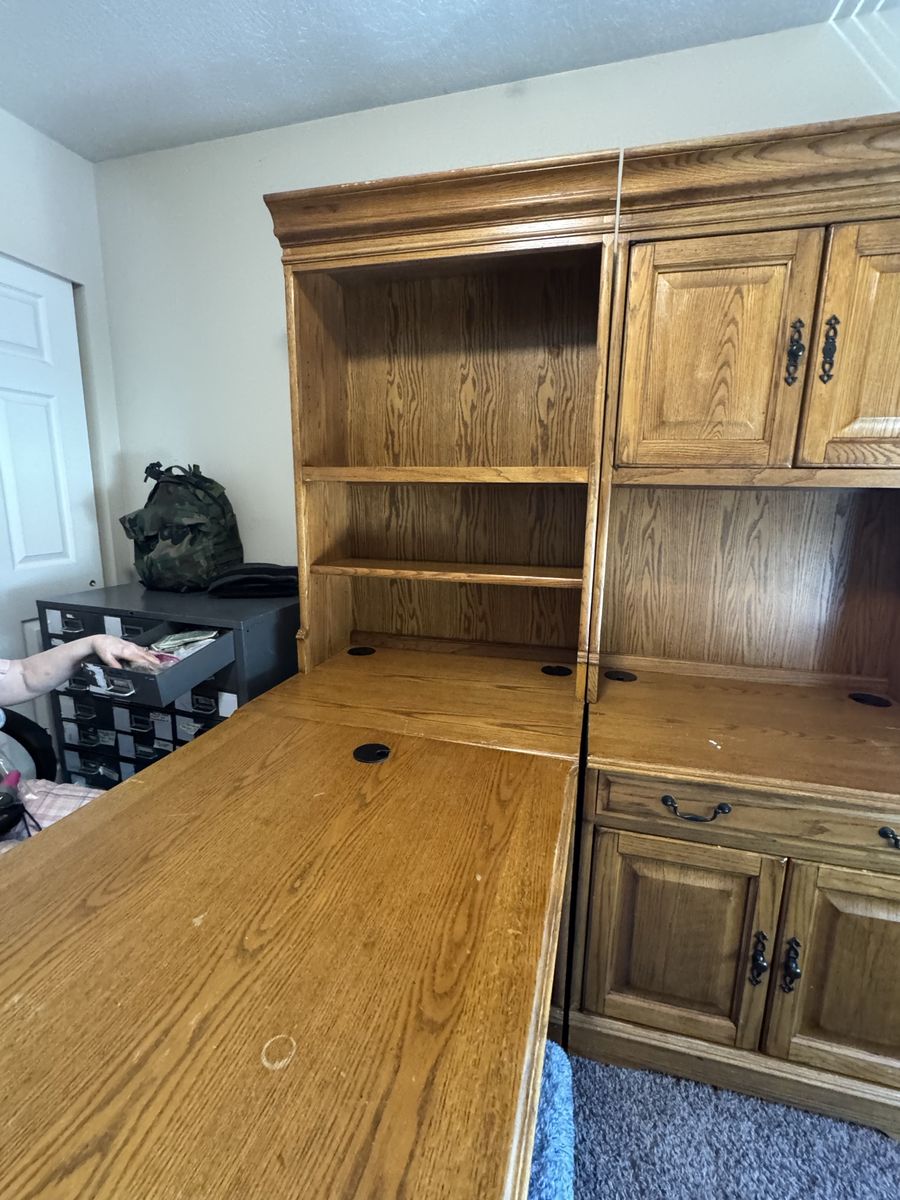Wooden desk 