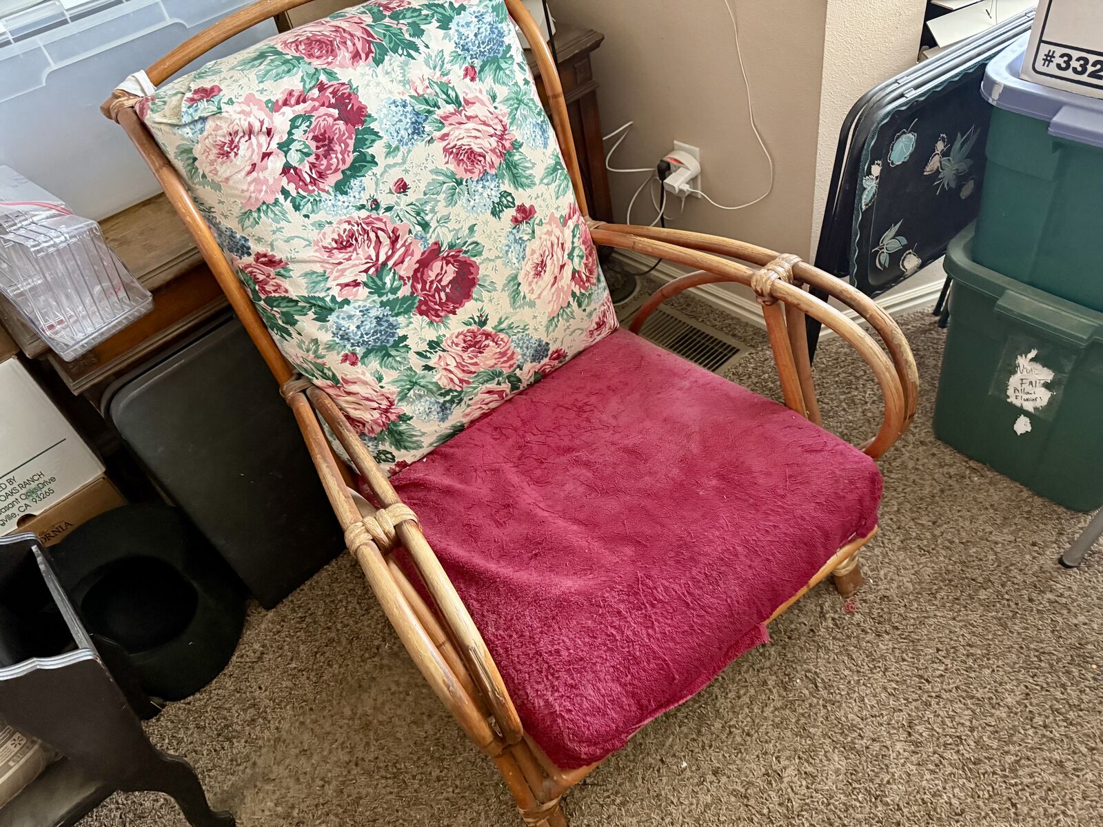 Bamboo Heywood Wakefield chairs from 1950s