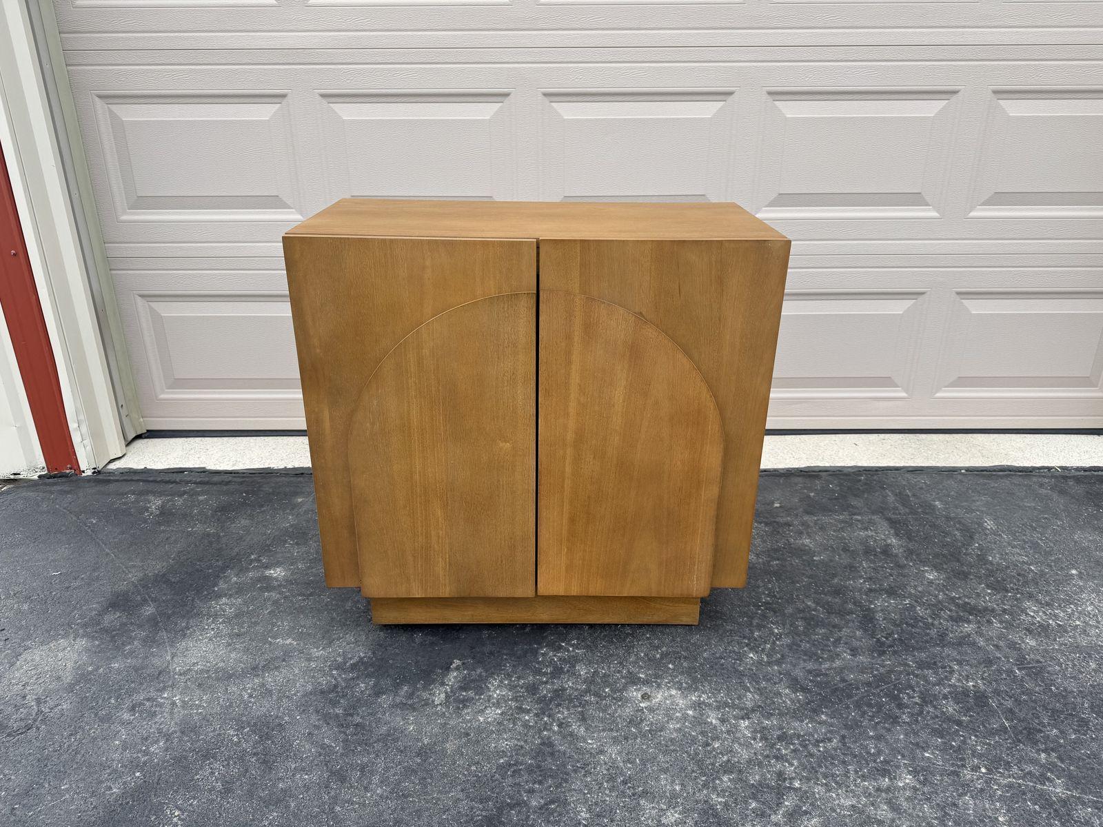 Nathan James Wood Arched Storage Cabinet