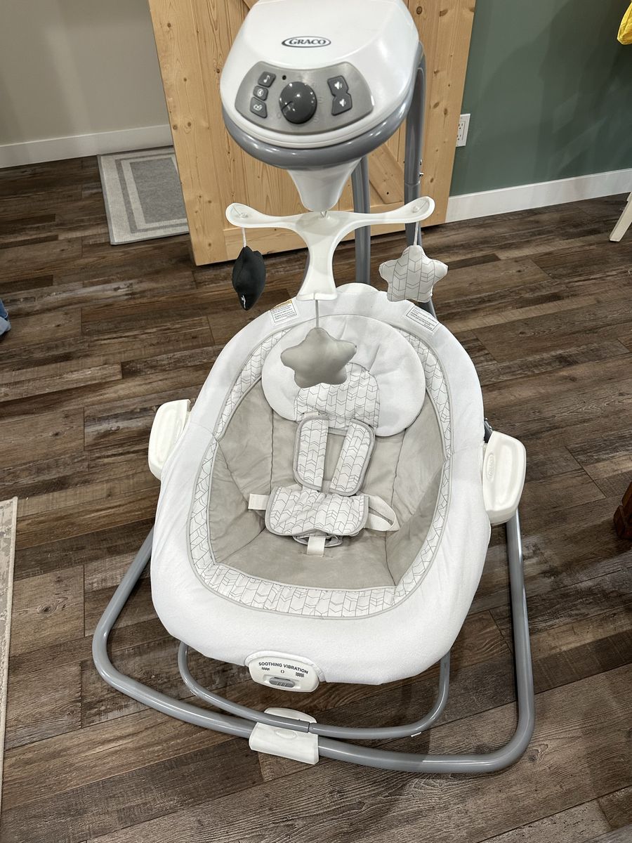 Graco DuetConnect LX Portable Baby Swing & Bouncer Redmond - 6 Speeds, 10 Melodies