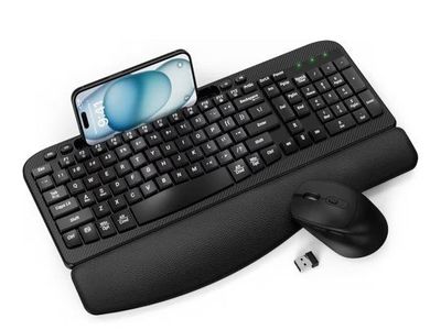 Keyboards with mouse and armrest. As well as brand New Logitech Zone 750 headset all still in the box.