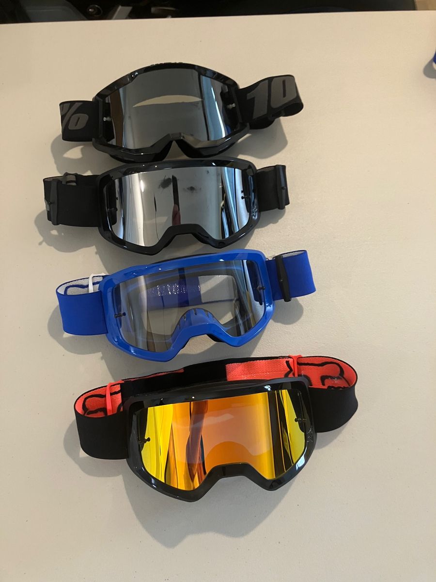 100% Strata 2 and Fox Main Goggles