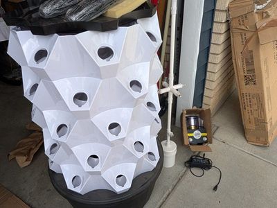 Unbranded Vertical Hydroponic Garden Tower System - Indoor/Outdoor Growing