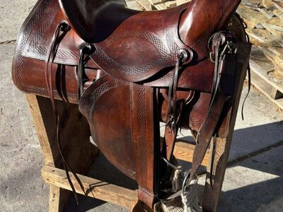 Rare Antique Western Saddle 1900-1910