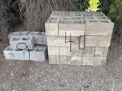 Cinder Blocks and Misc. Bricks, stepping stones, concrete pavers