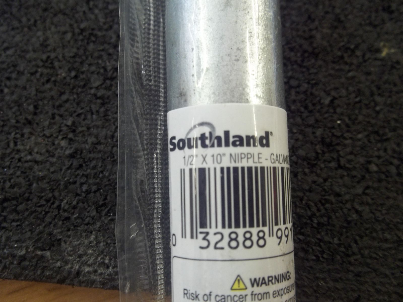 Southland 1/2" x 10" galvanized Nipple