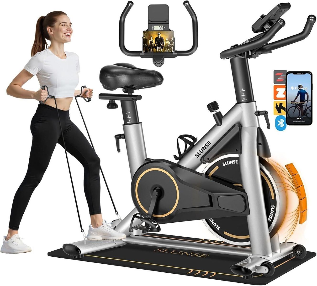 SLUNSE Exercise Bike: Magnetic Resistance (NEW IN BOX)