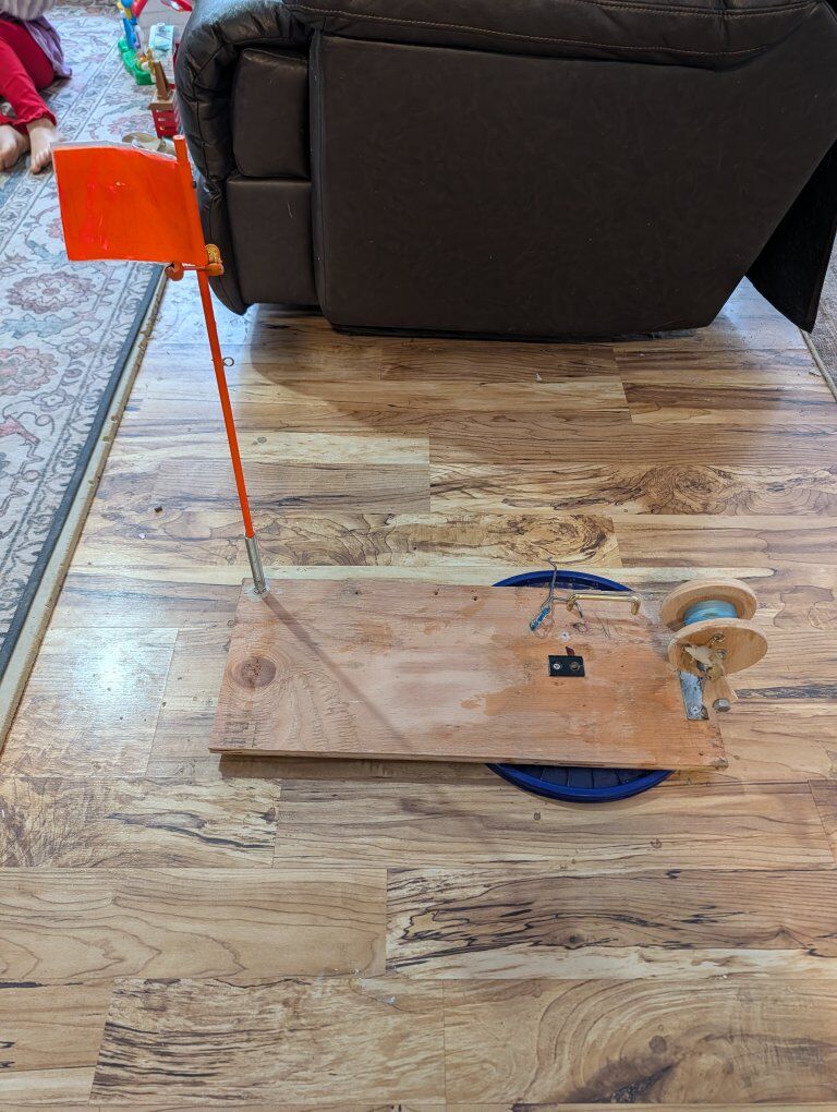 Tip up for ice fishing