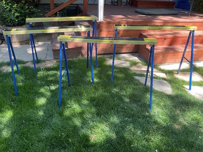 4 Cummins Metal Foldable Saw Horses