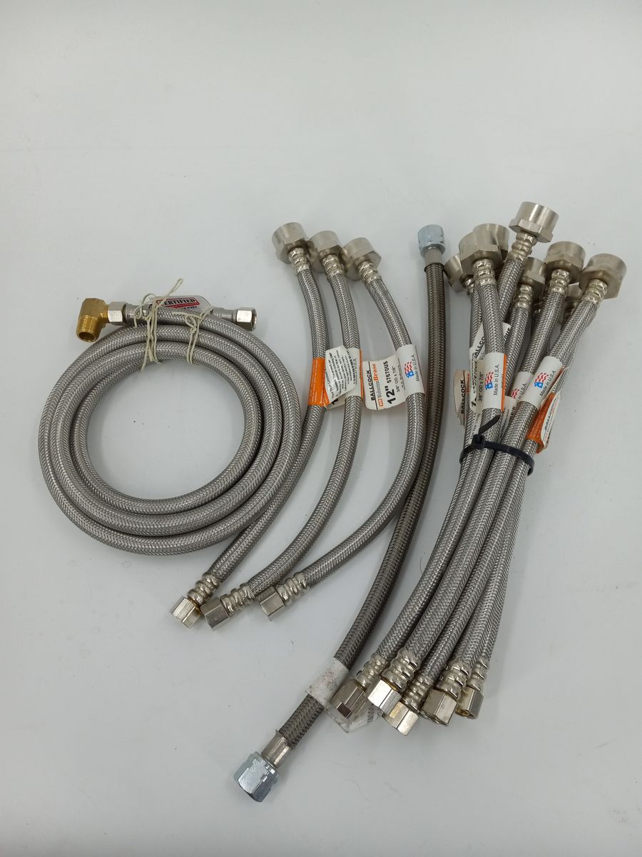 (Plumbers Special) Bundle of Several Braided  Hoses