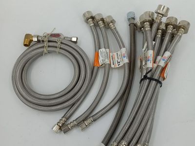 (Plumbers Special) Bundle of Several Braided Hoses