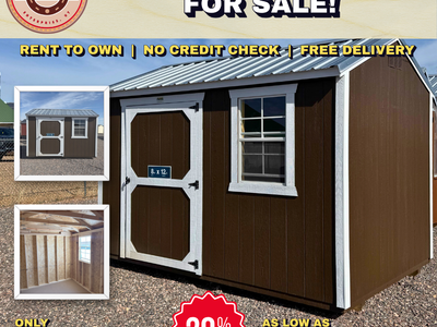 8x12 Utility Shed w/ Window & Side Door – 20% OFF + RTO Available