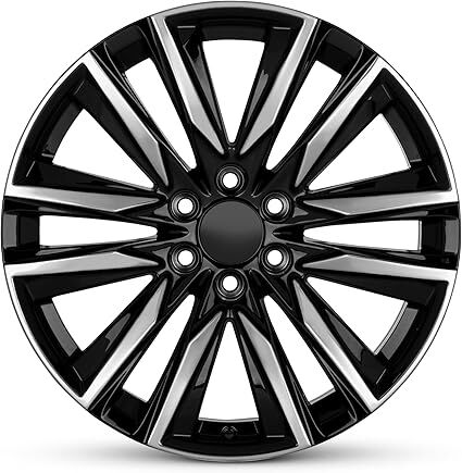 New (2) Wheels For 2021-2024 Cadillac Escalade 22 Inch Polished Black Alloy Rim - 560-04869 (Qty 2)